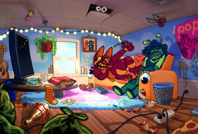 "Lived In", a school project with a blend of 3D and 2D elements. "Lived In", a school project with a blend of 3D and 2D elements.