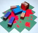Image of mutilated Steve from Minecraft laying in a pool of his own blood with legs and head separated from his body.